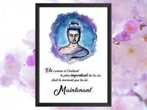 Poster citation Bouddha