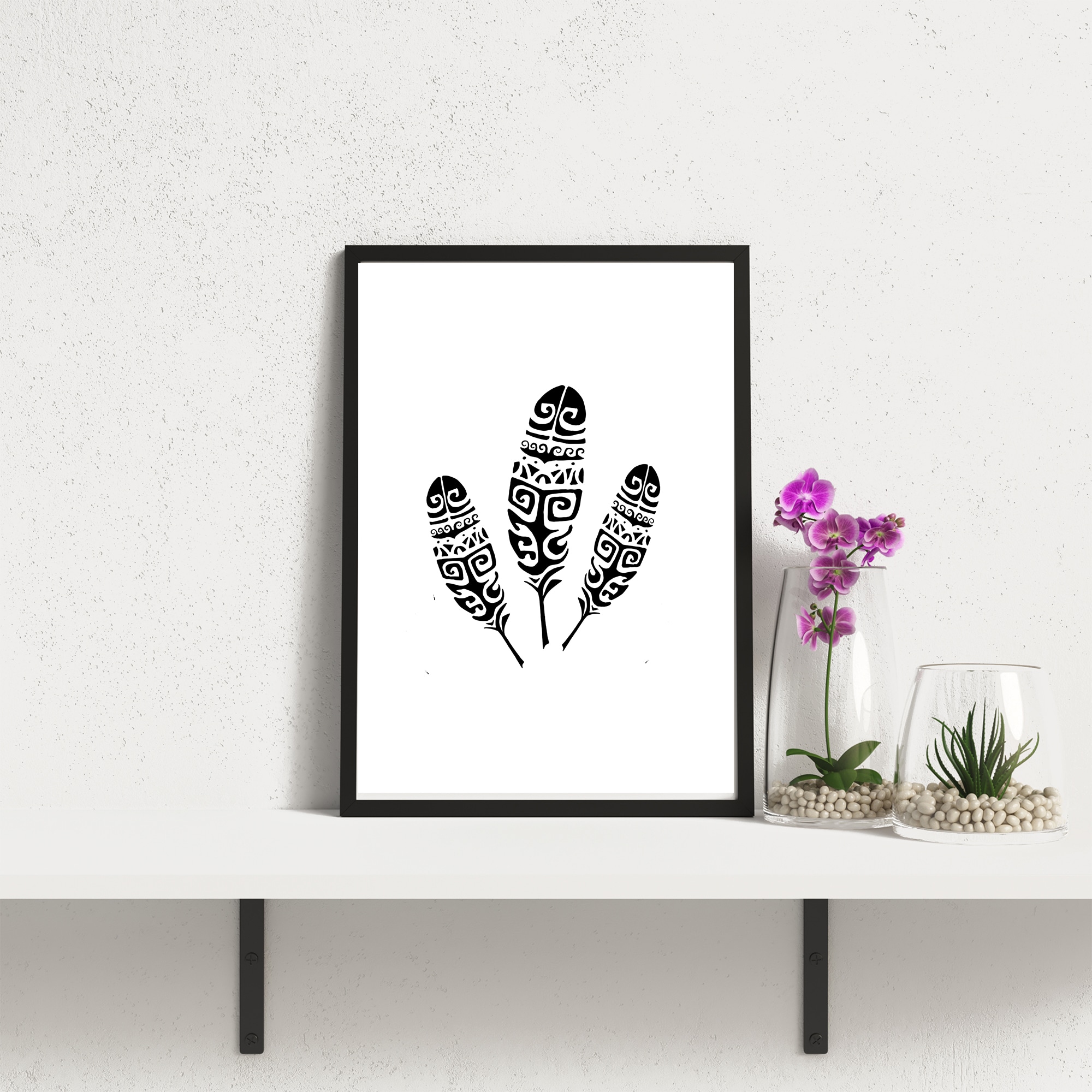 ¨POSTER ZEN PLUMENOIR MAORI