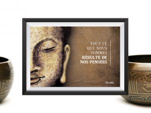 AFFICHE ZEN portrait de Siddhartha Gautama (Pack A3 à A6)