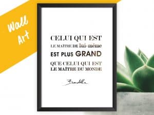 AFFICHE ZEN Citation inspirante de Bouddha (PACK A3 à A6)