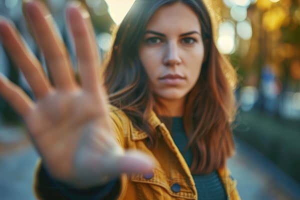 Apprendre à mettre des limites - dire non - lever la main STOP